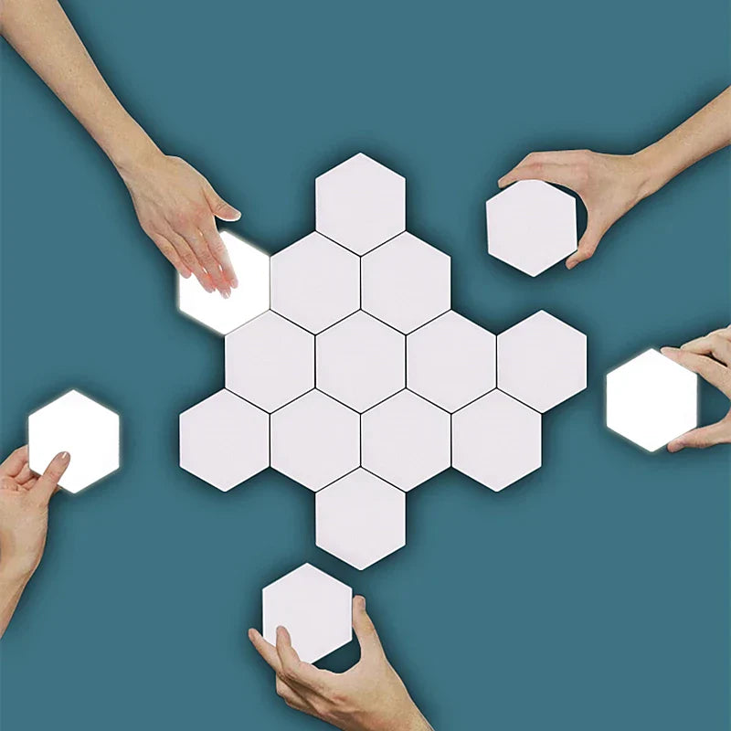 DecorBites™ Honeycomb Modular Quantum Sconces LED Panel Lights