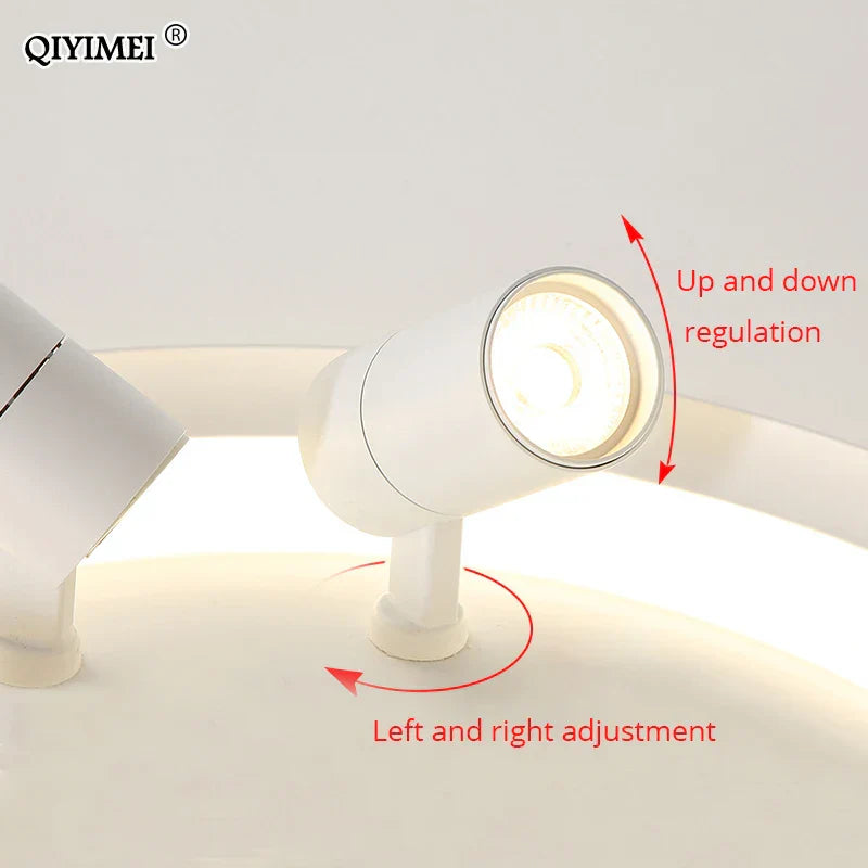 DecorBites™ LED Chandelier: Modern Indoor Lighting Fixture for Bedroom, Living Room, Kitchen & Showroom