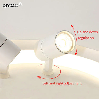 DecorBites™ LED Chandelier: Modern Indoor Lighting Fixture for Bedroom, Living Room, Kitchen & Showroom