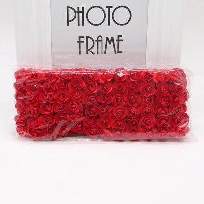 DecorBites™ 144 piezas de flores de papel artificiales de 2 cm para decoración de bodas y manualidades