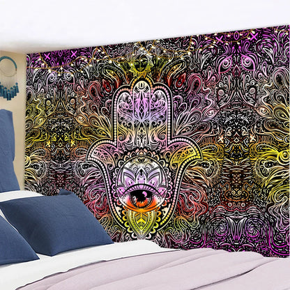 Decobites Psychedelic Sun Eyes Tapestry Wall Hanging for Colorful Living Room Decor