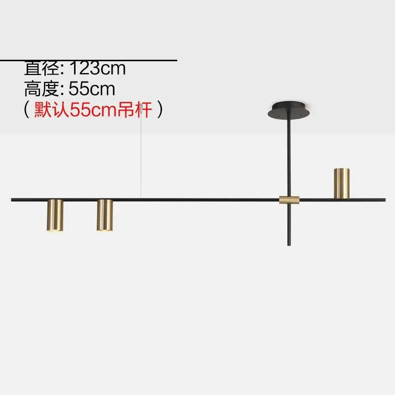ثريا غرفة الطعام السوداء البسيطة من DecorBites™: أضواء طويلة عصرية على الطراز الاسكندنافي لإضاءة أنيقة