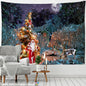 Snow Scene Oil Painting Tapestry Wall Hanging for Home Decor by Decobites