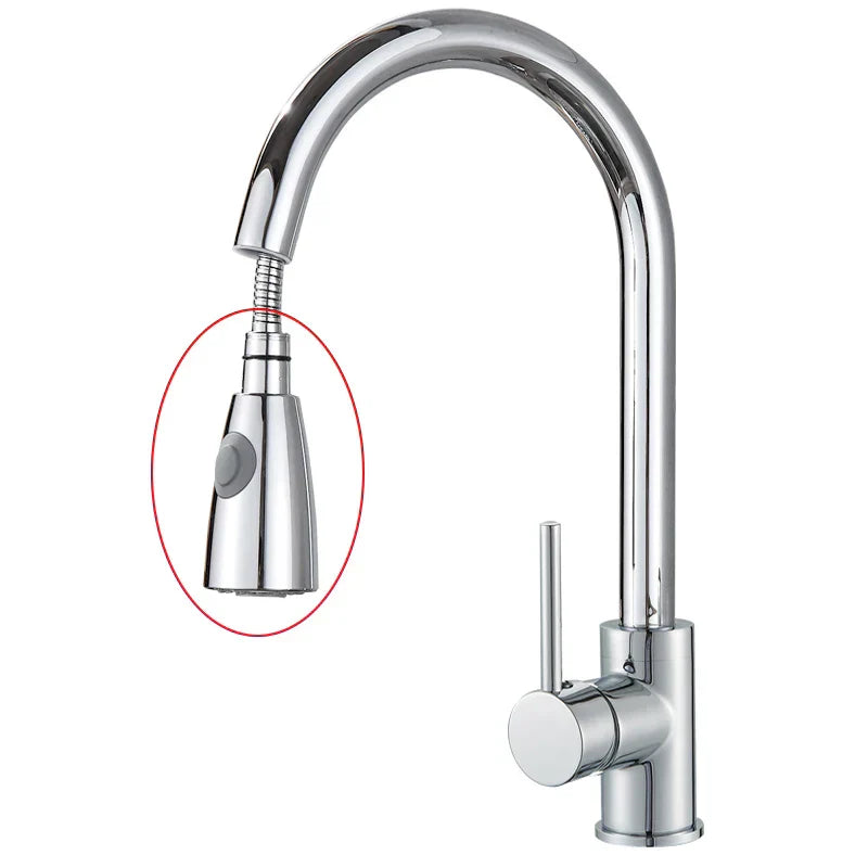 DecorBites™ Gold Brass Kitchen Faucet Rotatable Mixer Tap Single Handle Hot&Cold Water