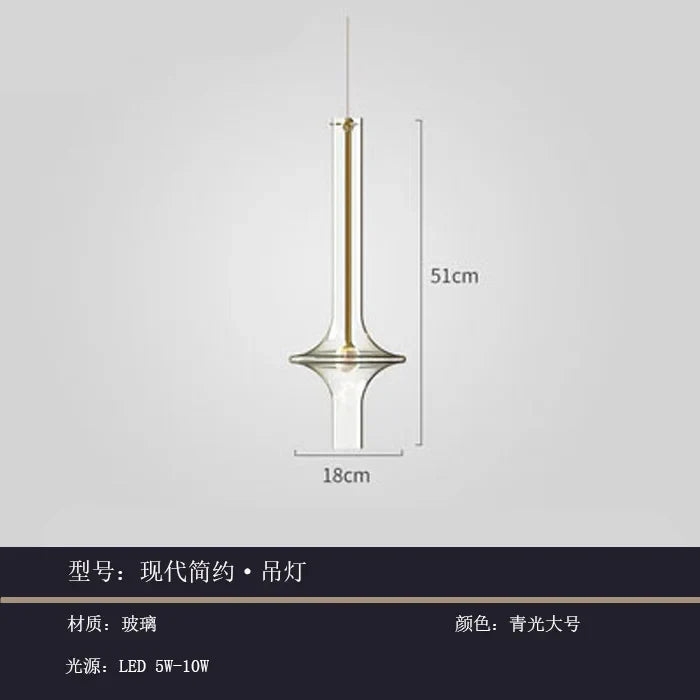DecorBites™ Glass Pendant Light: Stylish Nordic Luxury Kitchen and Bedroom Hanging Lamp