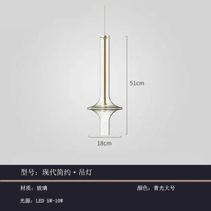 DecorBites™ Glass Pendant Light: Stylish Nordic Luxury Kitchen and Bedroom Hanging Lamp