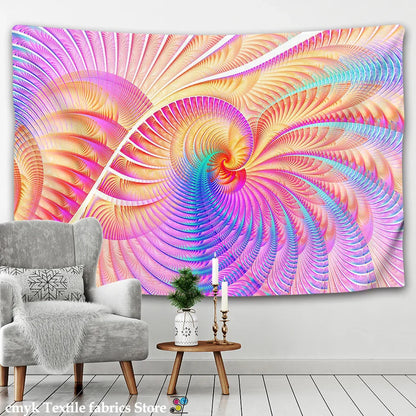 Decobites Psychedelic Mandala Wall Hanging Tapestry Boho Decor Hippie Tapestries