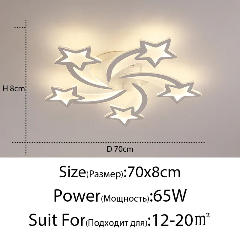 Decorbites™ Lámpara de Araña LED: Iluminación Interior Moderna Regulable para Dormitorio, Pasillo, Sala de Estar
