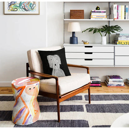 DecorBites™ Cute Dog Printed Designer Throw Pillow Cover for Living Room Sofa Decor