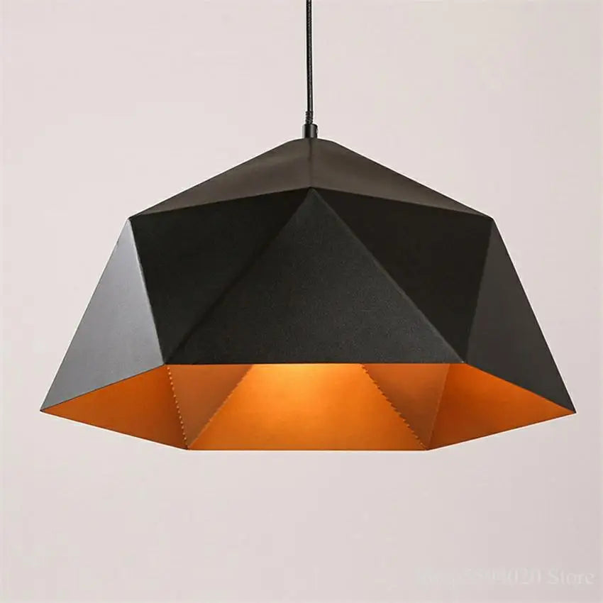 DecorBites™ Industrial Loft Pendant Light | Modern Iron Hanging Lamp for Kitchen | E27 Fixture
