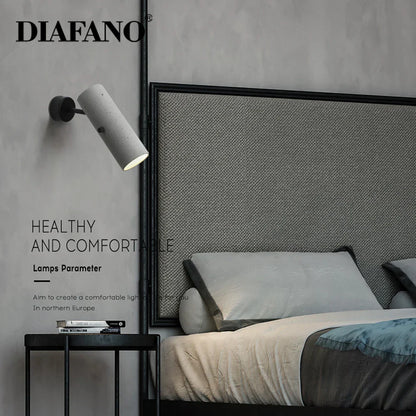 DecorBites™ Industrial Cement Wall Lamp for Home and Commercial Spaces