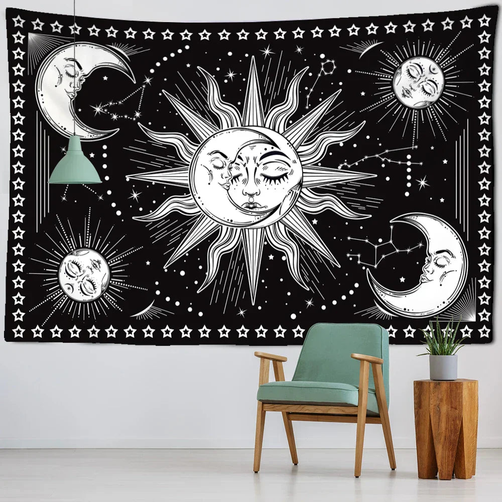 Decobites Celestial Mandala Hippie Tapestry Wall Hanging Dorm Decor