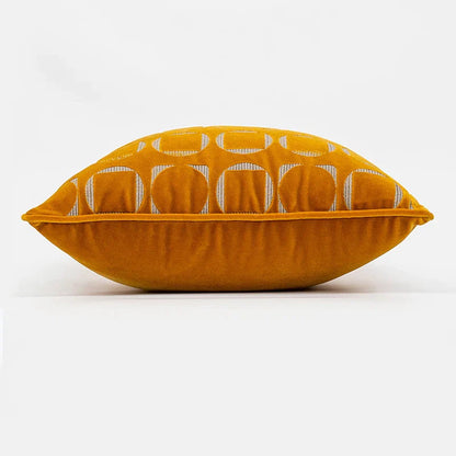 غطاء وسادة من قماش الجاكار الهندسي من DecorBites™ - تصميم داخلي أنيق على الطراز الصيني الحديث