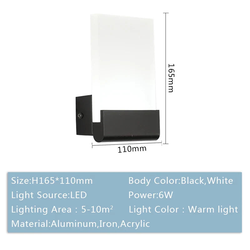 DecorBites™ LED Wall Lamp for Bedroom Living Room Indoor Decor.