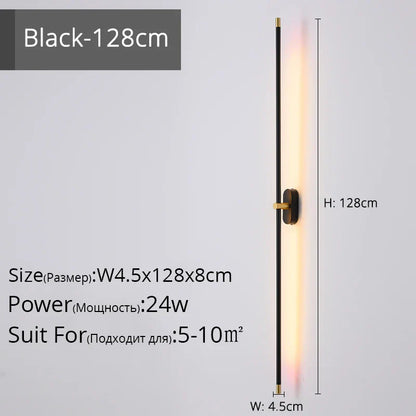 Lámpara de pared con tira LED DecorBites™ para decoración moderna en escaleras, dormitorios o pasillos