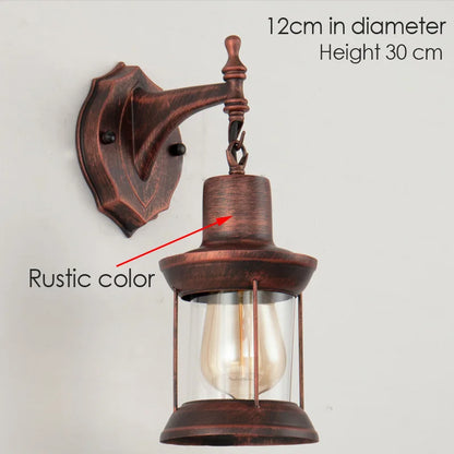 DecorBites™ Industrial Glass Wall Lamp for Bedside Bedroom, Bar, Cafe, Aisle, and Stairway