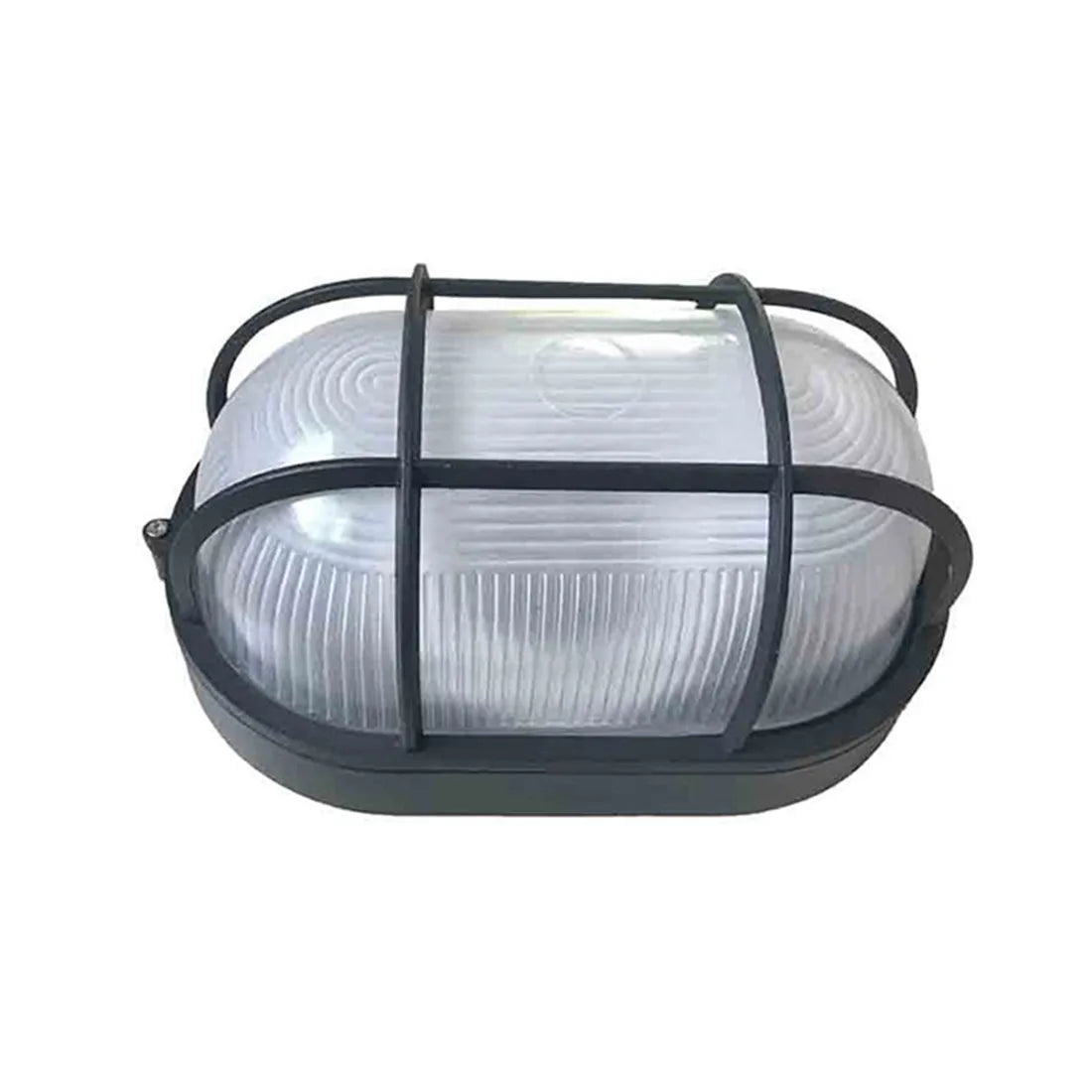 DecorBites™ Black Bulkhead Wall Lantern Exterior Wall Light - Security Sconce for Porch & Patio