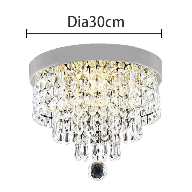 DecorBites™ Crystal Chandelier Ceiling Lamp - Entrance Kitchen Chandeliers Fixtures Home Decor