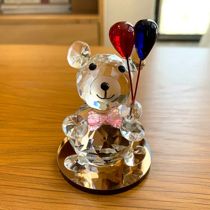 DecorBites™ Glassblown Animal Figurines Crystal Statuette Collectible Home Decor Gift