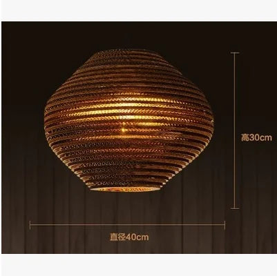 DecorBites™ Chinese Paper Honeycomb Pendant Lights Cardboard Personalized Home Decor Luminaire