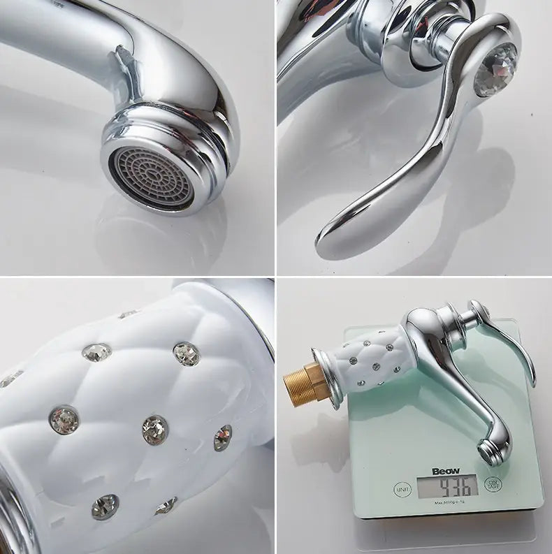 Grifo de baño en bronce antiguo Decorbites™ con mango único mezclador