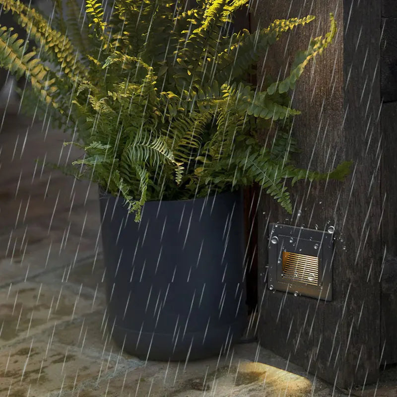 DecorBites™ Luces empotrables para escalones, pasillos y paredes exteriores, 3 W, IP65, resistentes al agua