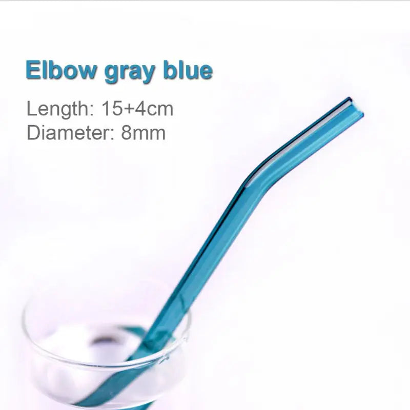 DecorBites™ Glass Straws Set - Eco-Friendly Reusable Colorful Drinking Tubes