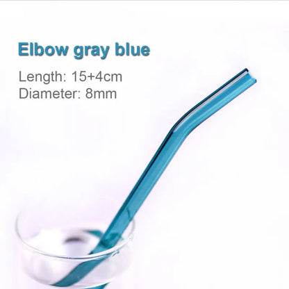 DecorBites™ Glass Straws Set - Eco-Friendly Reusable Colorful Drinking Tubes