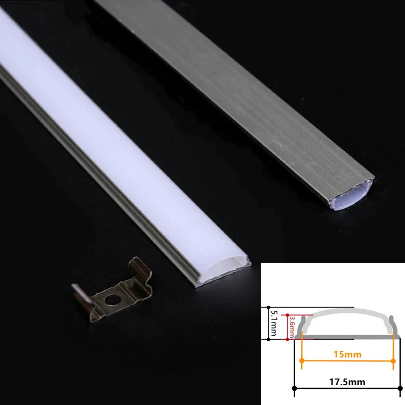 DecorBites™ 0.5m/1m Flexible U Aluminum Profiles for LED Strip Lights