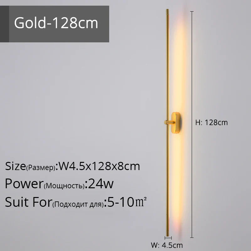 Lámpara de pared con tira LED DecorBites™ para decoración moderna en escaleras, dormitorios o pasillos