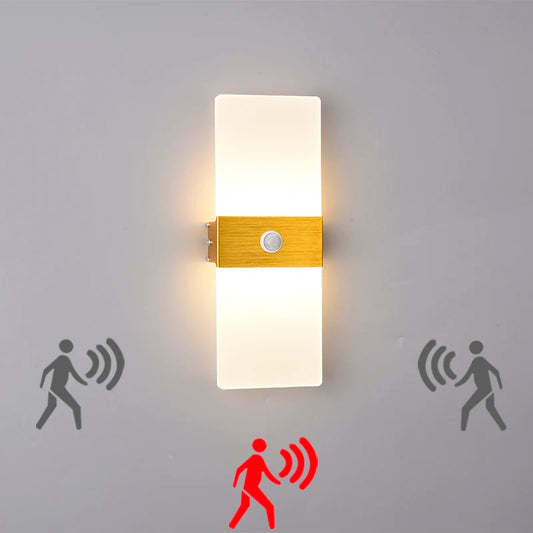 ديكوربايتس™ مصباح حائط LED أكريليك | مصباح حائط من الألومنيوم المصقول للديكور الداخلي للمنزل