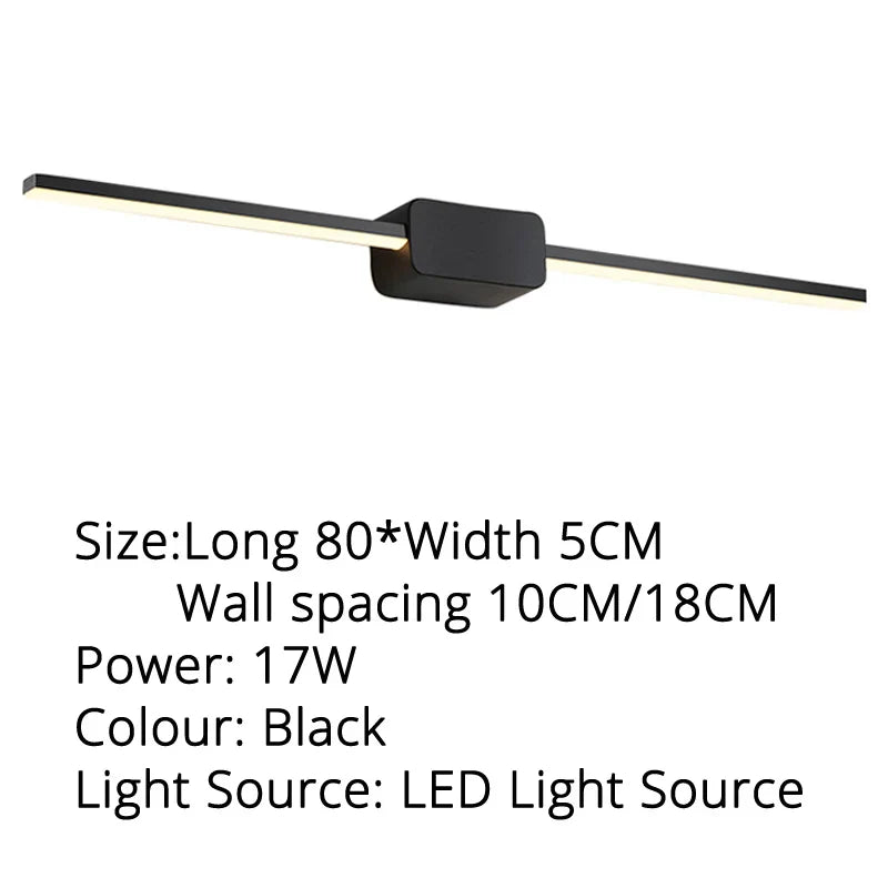 DecorBites™ LED Mirror Wall Sconces for Bathroom Dressing Table, Kitchen - 80cm, 60cm, 40cm