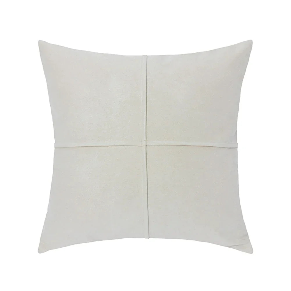 Funda de cojín DecorBites™ con diseño de cruz en imitación de ante para coche, sofá cama y decoración del hogar