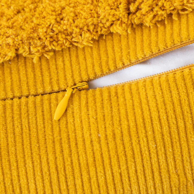 DecorBites™ Diamond Tassel Cushion Cover 45x45cm White Yellow Green Handmade Sofa Bed