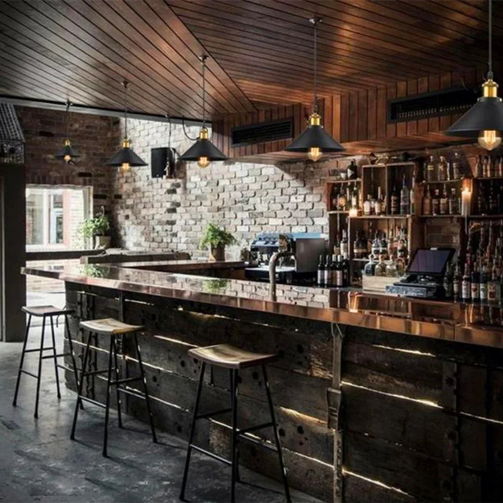 DecorBites™ Industrial Pendant Lights: Modern Retro Loft Hanging Lamp for Home Decor