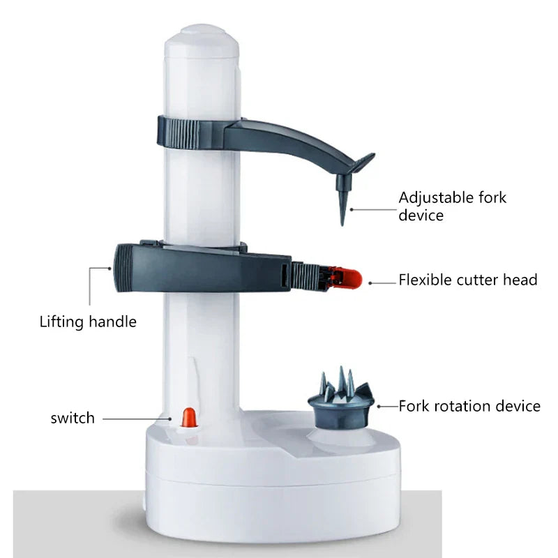 DecorBites™ Electric Peeler: Vegetable Fruit Slicer Gadget Multifunction Kitchen Tool