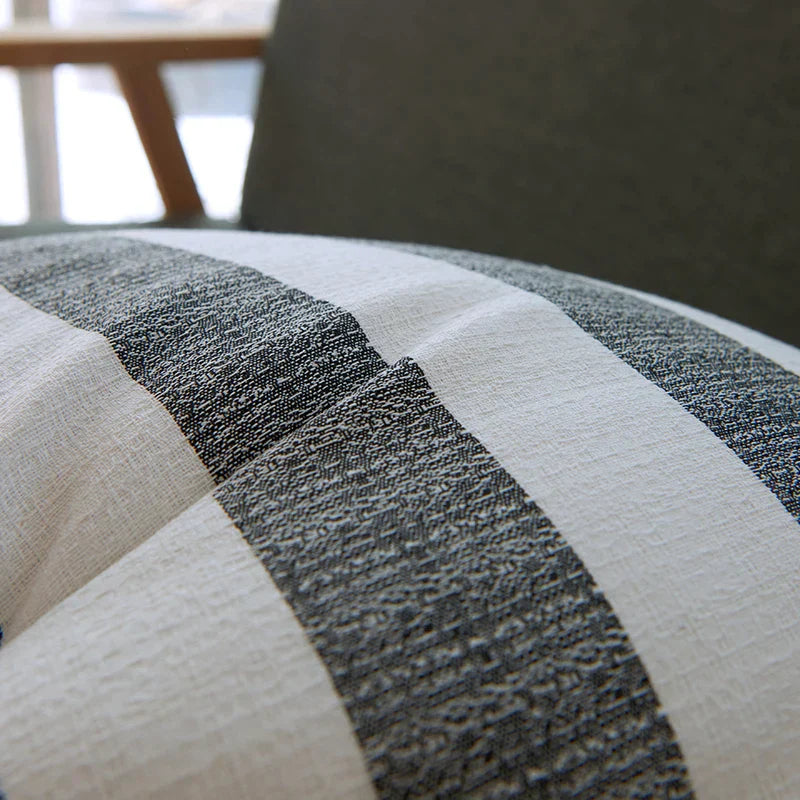 DecorBites™ Linen Stripe Cushion Cover - 45x45cm & 30x50cm Home Decor for Living Room