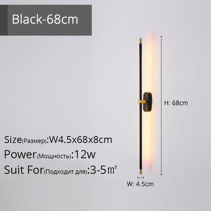 Lámpara de pared con tira LED DecorBites™ para decoración moderna en escaleras, dormitorios o pasillos