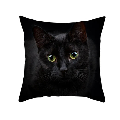 DecorBites™ Black Cat Pillowcases - Cute Kitty Animal Lover Cushion Cover
