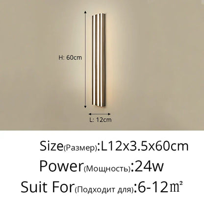 DecorBites™ LED Wall Lamp: Modern Waterproof Lighting for Bedroom, Living Room, and Exterior Corridor
