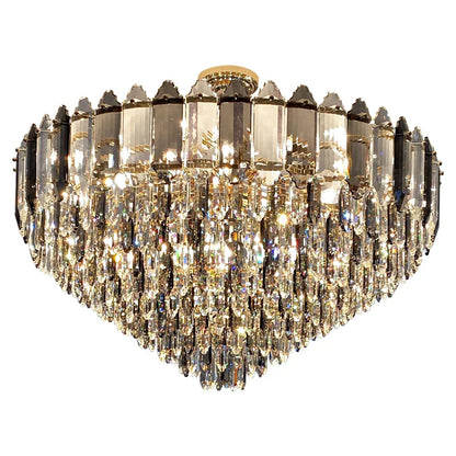 DecorBites™ Crystal Chandelier: Post Modern Luxury Living Room Light