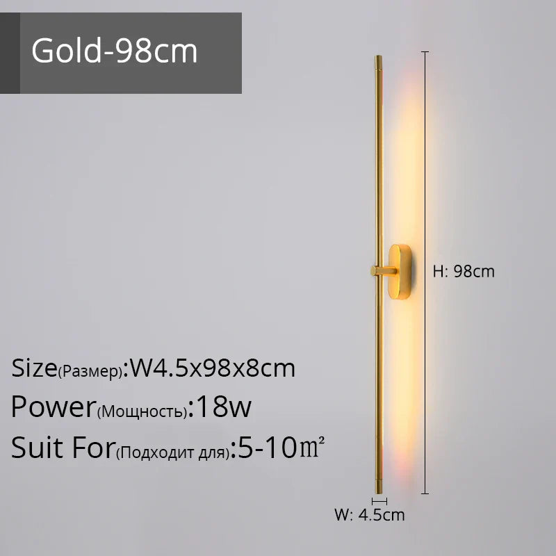 Lámpara de pared con tira LED DecorBites™ para decoración moderna en escaleras, dormitorios o pasillos