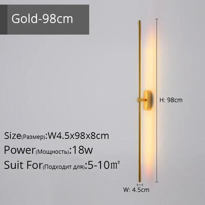 Lámpara de pared con tira LED DecorBites™ para decoración moderna en escaleras, dormitorios o pasillos