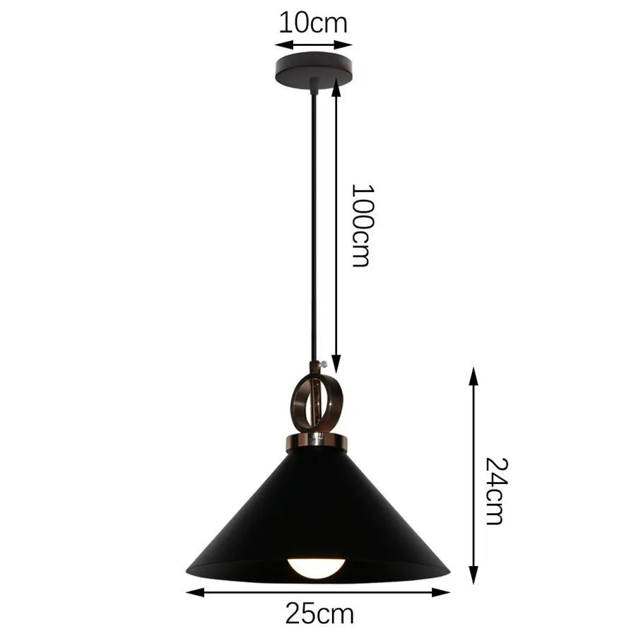 DecorBites™ Industrial Iron Pendant Lights for Home and Retail Spaces