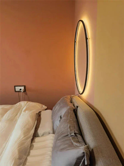 DecorBites™ LED Ring Wall Lamp: Minimalist Living Room Decor & Atmosphere Light
