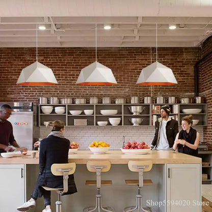 DecorBites™ Industrial Loft Pendant Light | Modern Iron Hanging Lamp for Kitchen | E27 Fixture