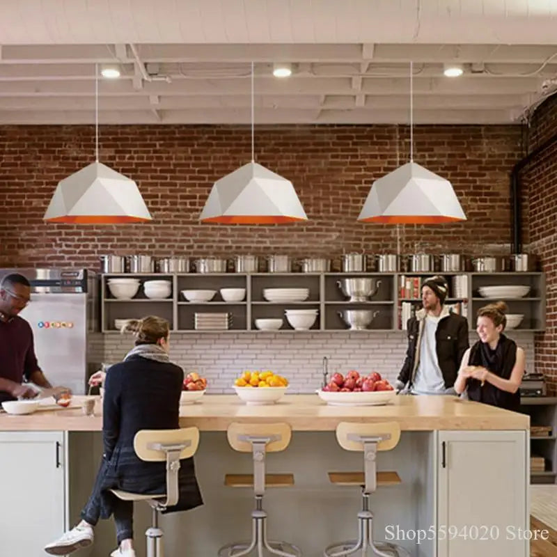 Decorbites™ Industrielles Loft-Pendant-Licht | Moderne Eisen-Hängeleuchte für die Küche | E27 Armatur