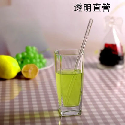 DecorBites™ Glass Drinking Straw: Eco-Friendly & Colourful Bar Accessory