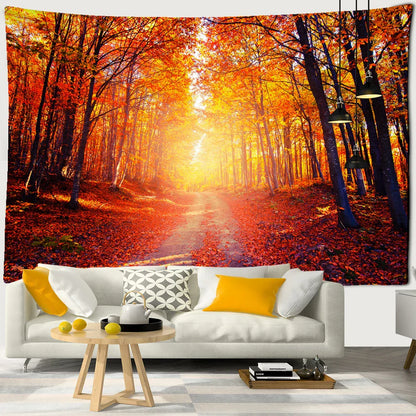 ديكورات منزلية ومفارش سرير من Decobites Sunlit Forest Tapestry لتزيين الحائط