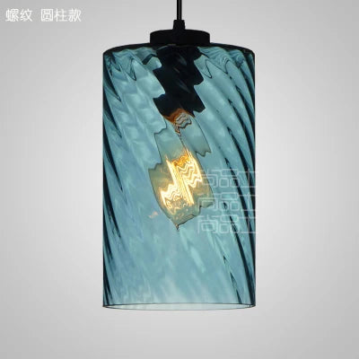 DecorBites™ Glass LED Pendant Lamp: Modern Nordic Style Hanging Light for Home, Cafe, or Bar